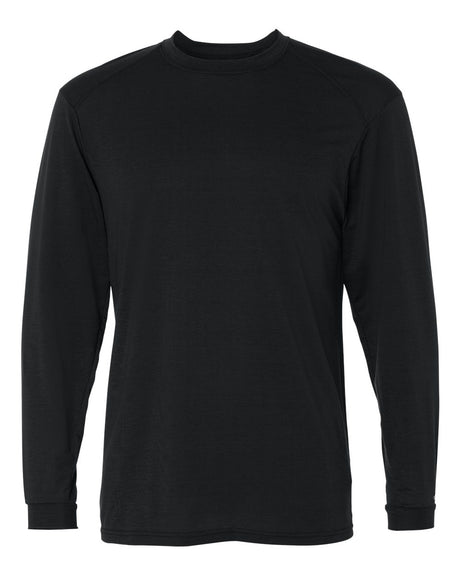 Badger Men's B-Tech Cotton-Feel Long Sleeve T-Shirt. 4804 - Black