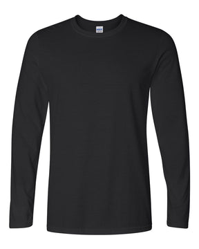 Gildan Unisex Softstyle® Long Sleeve T-Shirt. 64400 - Black