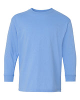 Gildan Youth Heavy Cotton™ Long Sleeve T-Shirt. 5400B - Carolina Blue