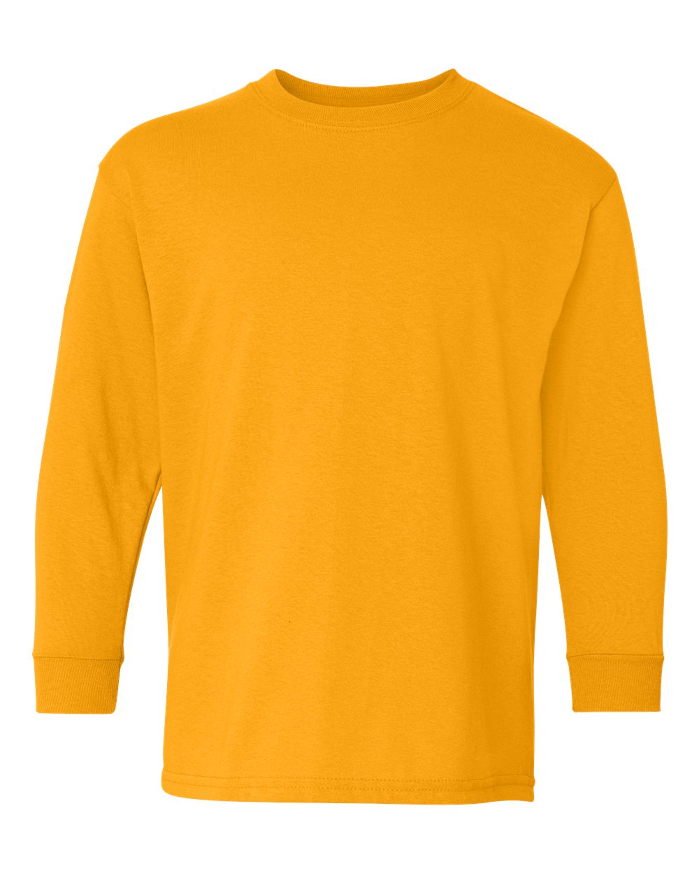 Gildan Youth Heavy Cotton™ Long Sleeve T-Shirt. 5400B - Gold