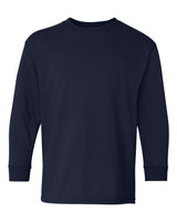 Gildan Youth Heavy Cotton™ Long Sleeve T-Shirt. 5400B - Navy