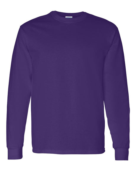 Gildan Unisex Heavy Cotton™ Long Sleeve T-Shirt. 5400 - Purple