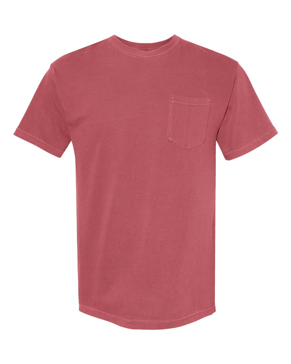 Comfort Colors Unisex Garment-Dyed Heavyweight Pocket T-Shirt. 6030 - Crimson