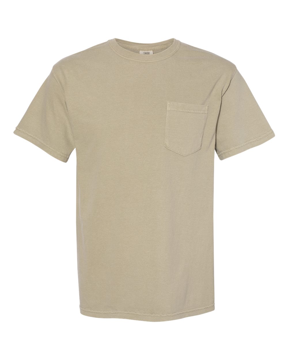 Comfort Colors Unisex Garment-Dyed Heavyweight Pocket T-Shirt. 6030 - Khaki