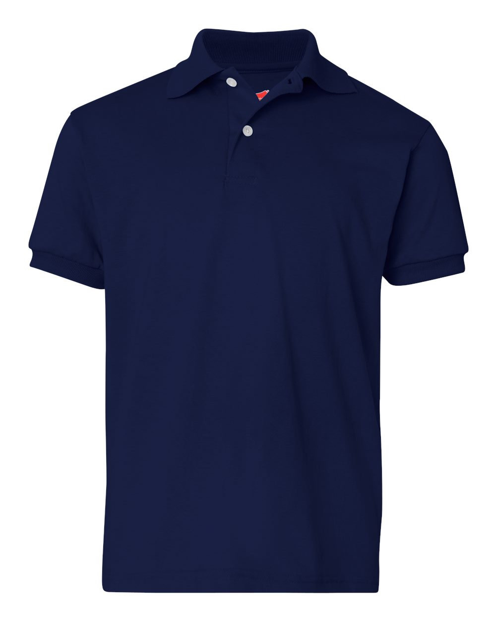 Hanes Youth EcoSmart® Jersey Polo. 054Y - Navy
