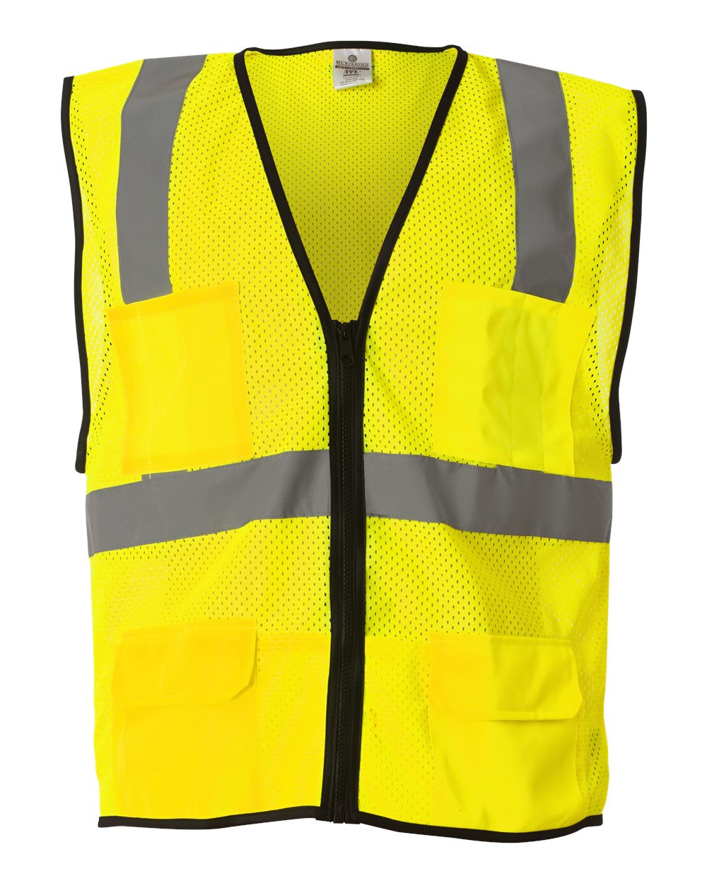 Kishigo Unisex Economy Mesh 6-Pocket Vest. 1191-1192 - Lime