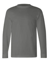 Bayside Unisex USA-Made Long Sleeve T-Shirt. 6100 - Charcoal
