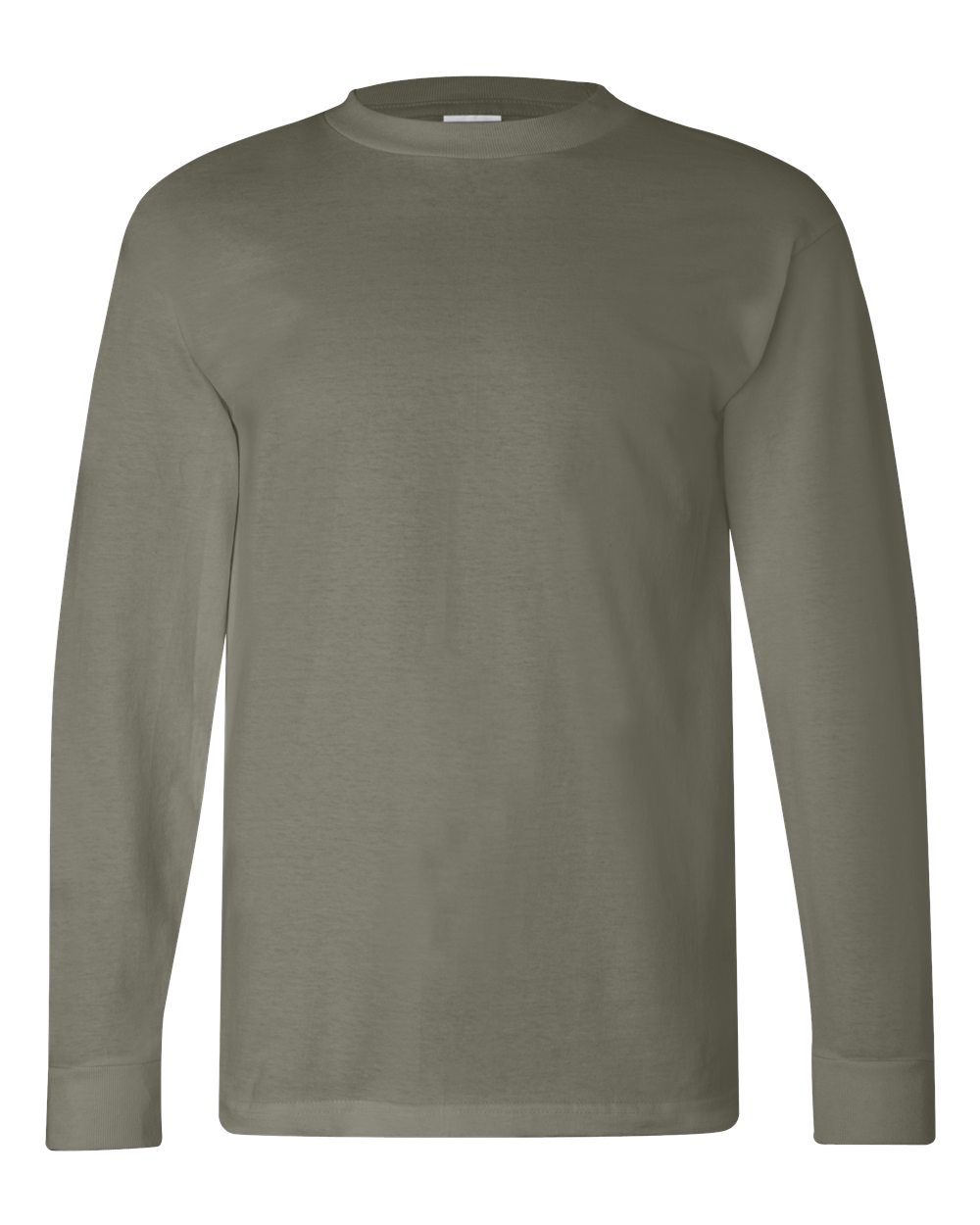 Bayside Unisex USA-Made Long Sleeve T-Shirt. 6100 - Safari