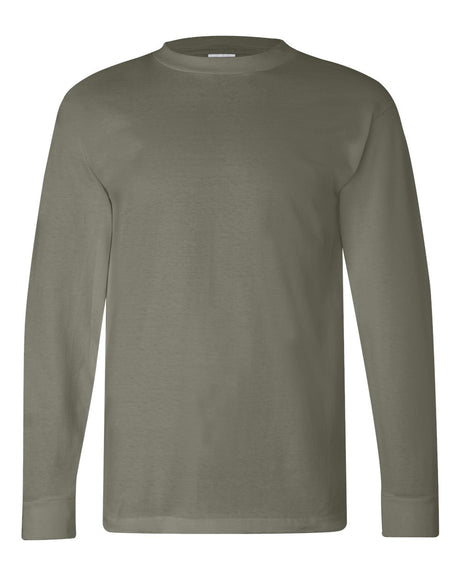Bayside Unisex USA-Made Long Sleeve T-Shirt. 6100 - Safari