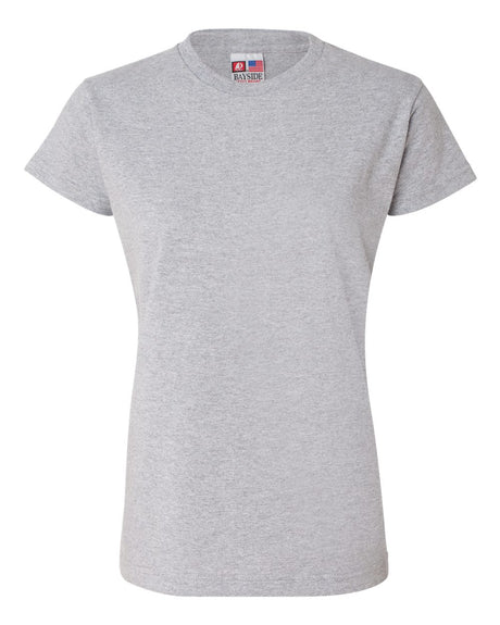 Bayside Women's USA-Made T-Shirt. 3325 - Dark Ash