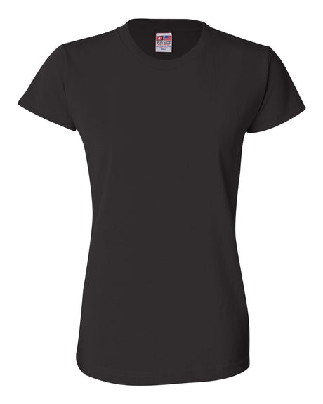 Bayside Women's USA-Made T-Shirt. 3325 - Black