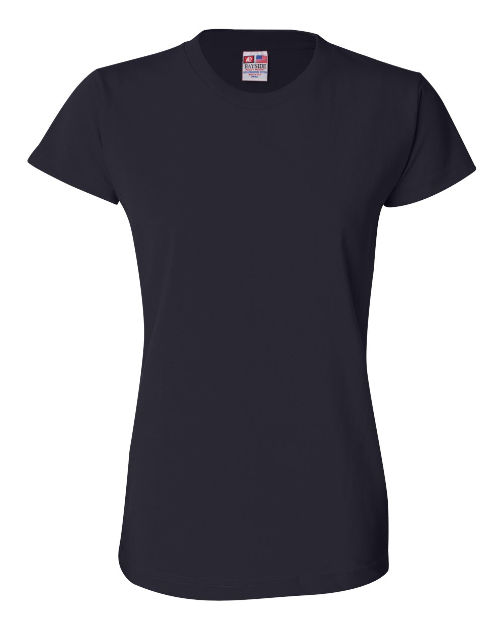 Bayside Women's USA-Made T-Shirt. 3325 - Navy