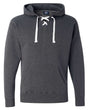 J. America Men's Sport Lace Hooded Sweatshirt. 8830 - Charcoal Heather