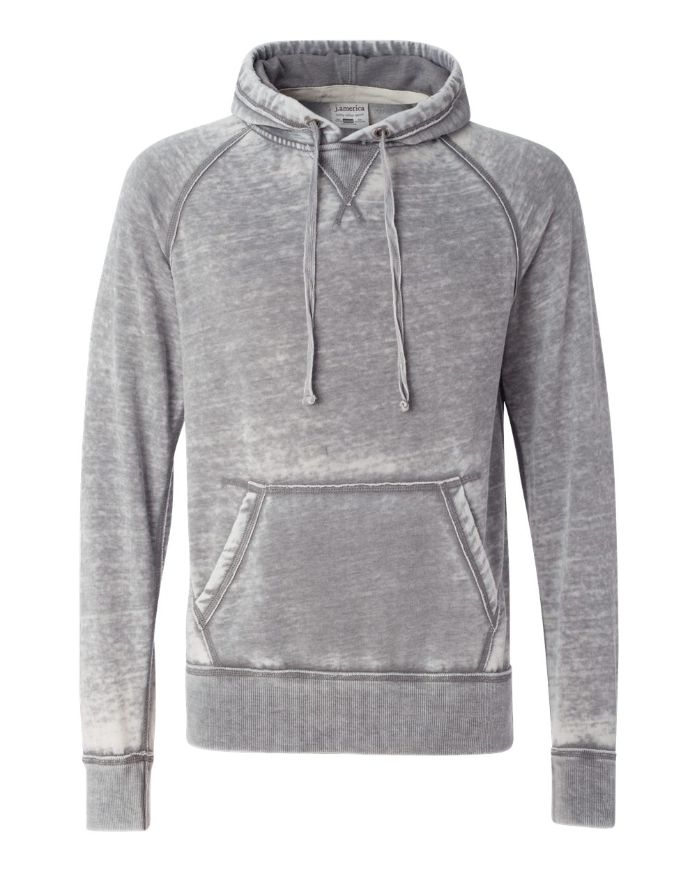 J. America Men's Vintage Zen Fleece Hooded Sweatshirt. 8915 - Cement