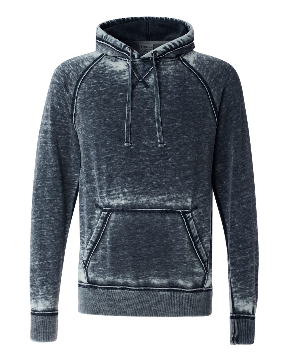 J. America Men's Vintage Zen Fleece Hooded Sweatshirt. 8915 - Vintage Navy