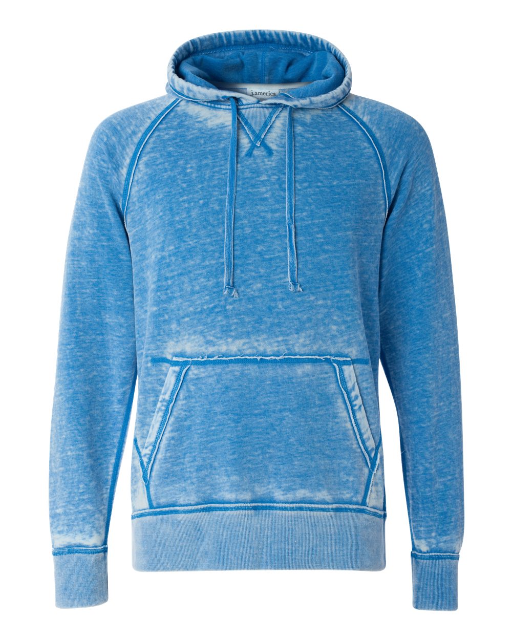 J. America Men's Vintage Zen Fleece Hooded Sweatshirt. 8915 - Royal