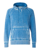 J. America Men's Vintage Zen Fleece Hooded Sweatshirt. 8915 - Royal