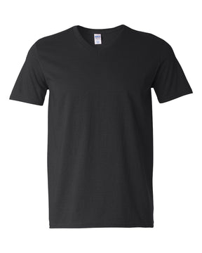 Gildan Unisex Softstyle® V-Neck T-Shirt. 64V00 - Black