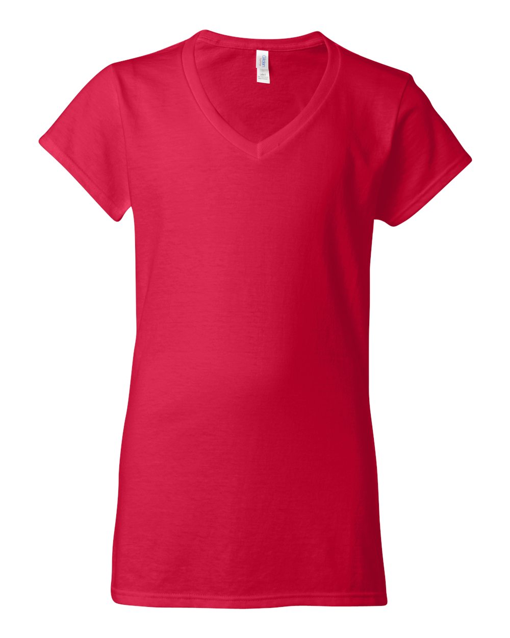 Gildan Women's Softstyle® V-Neck T-Shirt. 64V00L - Cherry Red