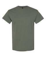 Gildan Unisex Heavy Cotton™ T-Shirt. 5000 - Heather Military Green