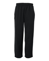 Badger Unisex Performance Fleece Open-Bottom Sweatpants. 1478 - Black
