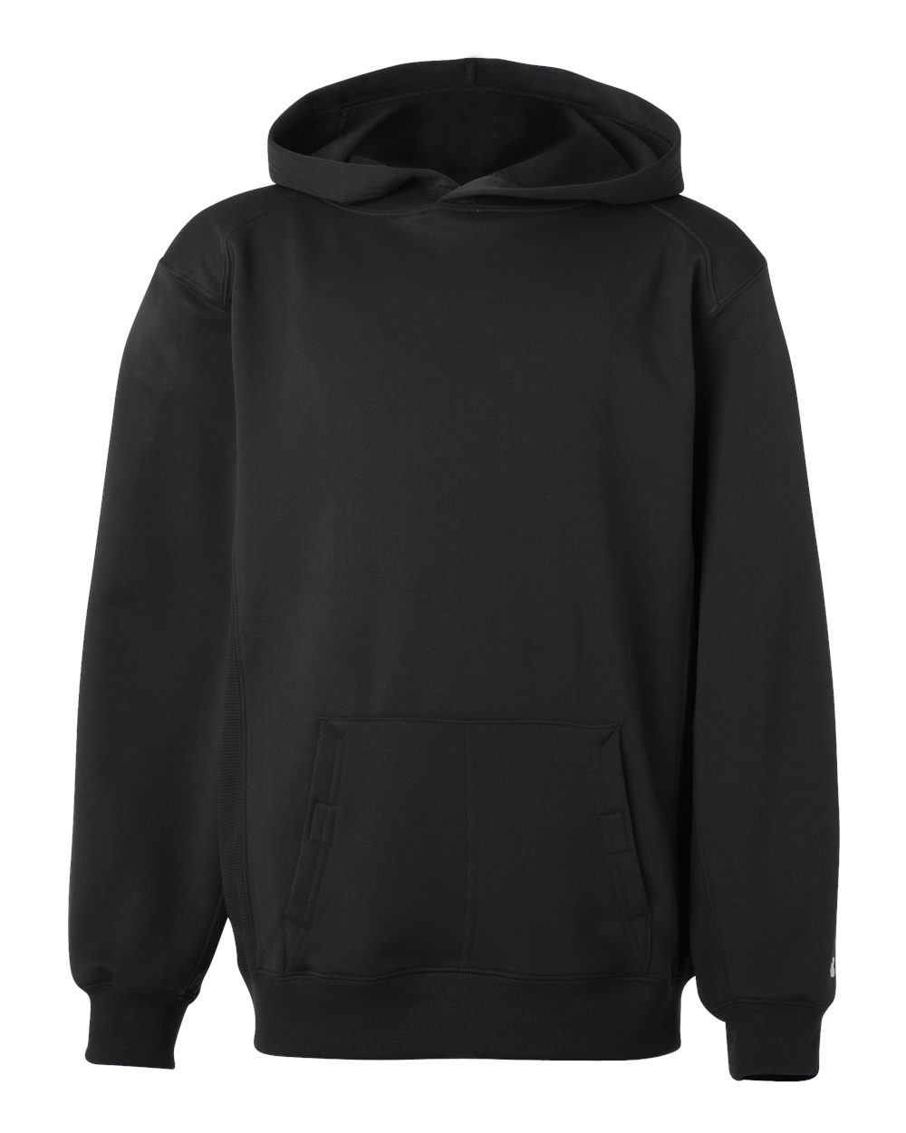 Badger Youth Performance Fleece Hooded Sweatshirt. 2454 - Black