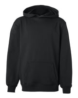 Badger Youth Performance Fleece Hooded Sweatshirt. 2454 - Black