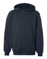 Badger Youth Performance Fleece Hooded Sweatshirt. 2454 - Navy