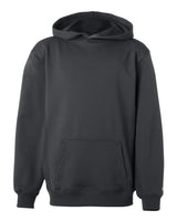 Badger Youth Performance Fleece Hooded Sweatshirt. 2454 - Graphite