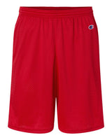 Champion Unisex 9" Mesh Shorts with Pockets. S162 - Scarlet