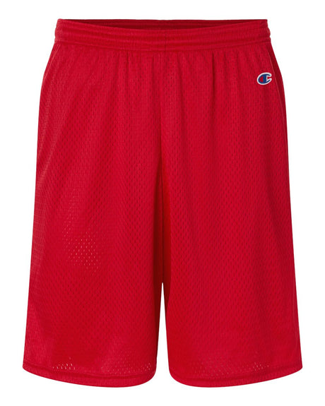 Champion Unisex 9" Mesh Shorts with Pockets. S162 - Scarlet