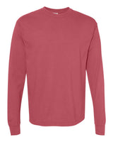 Comfort Colors Unisex Garment-Dyed Heavyweight Long Sleeve T-Shirt. 6014 - Crimson