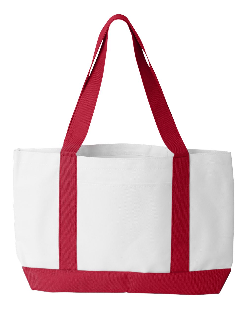 Liberty Bags P&O Cruiser Tote. 7002 - White/ Red
