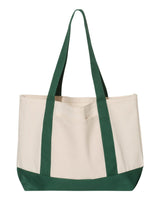 Liberty Bags Leeward Boater Tote. 8869 - Natural/ Forest