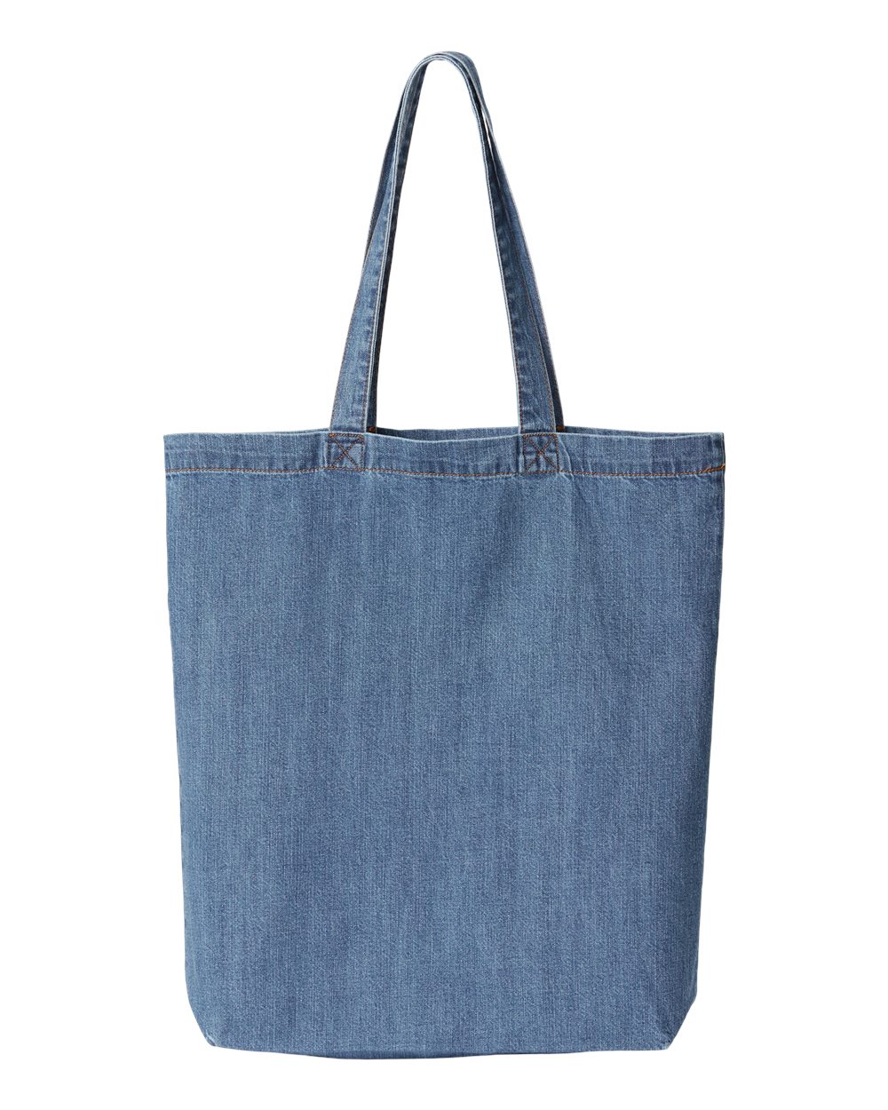 Liberty Bags Cotton Denim Gusseted Tote Bag. 7761A - Light Blue Denim