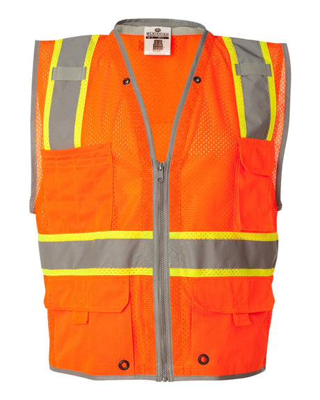 Kishigo Unisex Premium Brilliant Series® Heavy-Duty Class 2 Vest. 1510-1511 - Orange