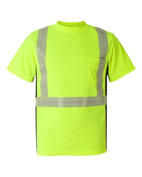 Kishigo Unisex Premium Black Series® Breathable Tape Class 2 T-Shirt. 9114-9115 - Lime