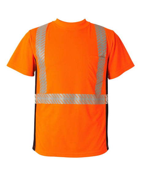 Kishigo Unisex Premium Black Series® Breathable Tape Class 2 T-Shirt. 9114-9115 - Orange
