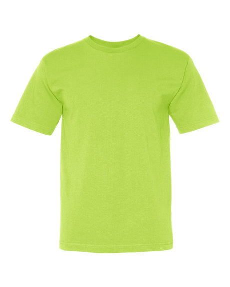Bayside Unisex USA-Made Midweight T-Shirt. 5040 - Lime Green