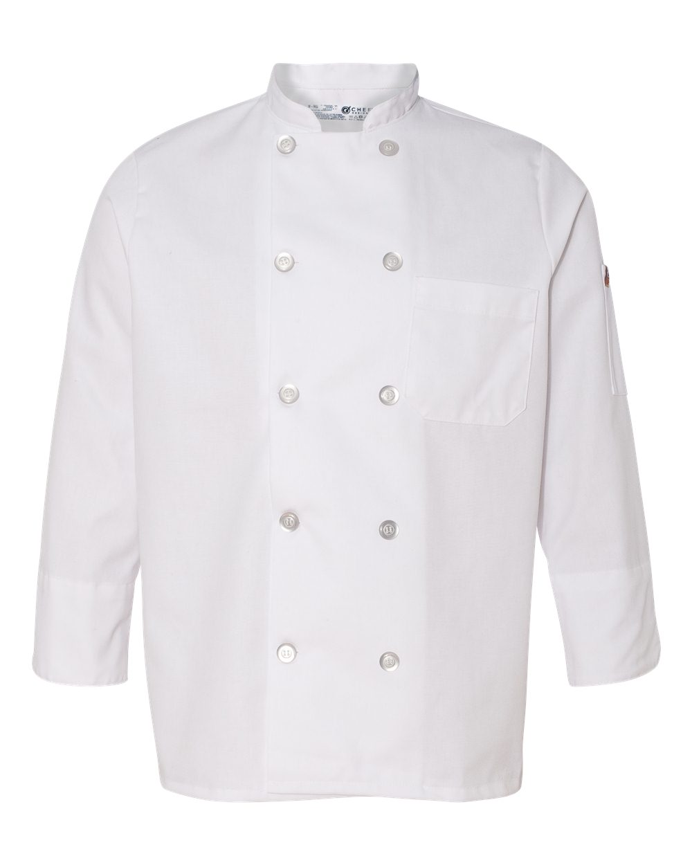 Chef Designs Women's Ten Button Chef Coat. 0401 - White