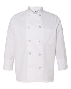 Chef Designs Women's Ten Button Chef Coat. 0401 - White