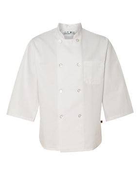 Chef Designs Three-Quarter Sleeve Chef Coat. 0402 - White