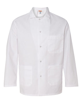 Chef Designs Gripper Front Short Butcher Coat. 0406 - White