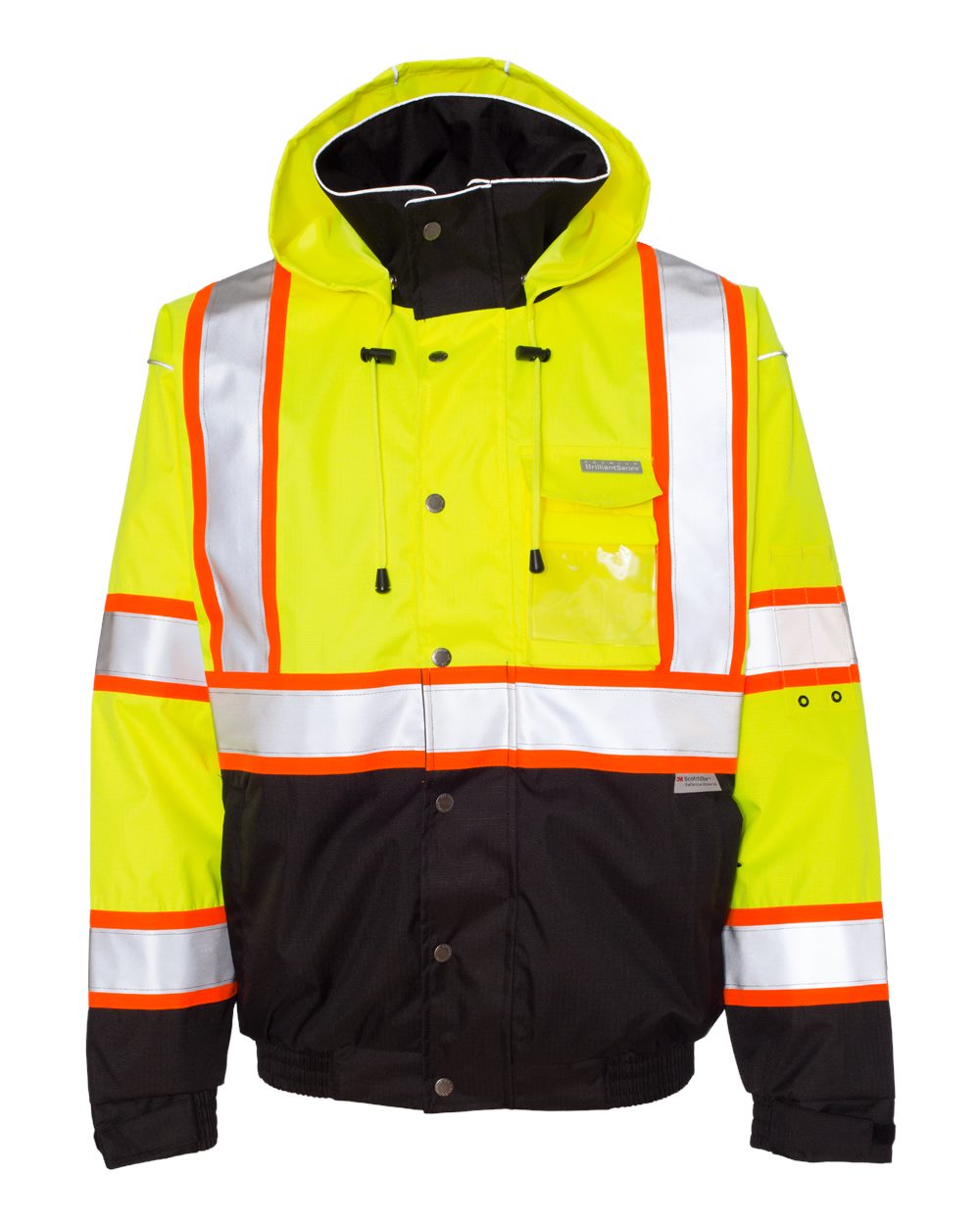 Kishigo Unisex Premium Brilliant Series® Bomber Jacket. JS119-120 - Lime