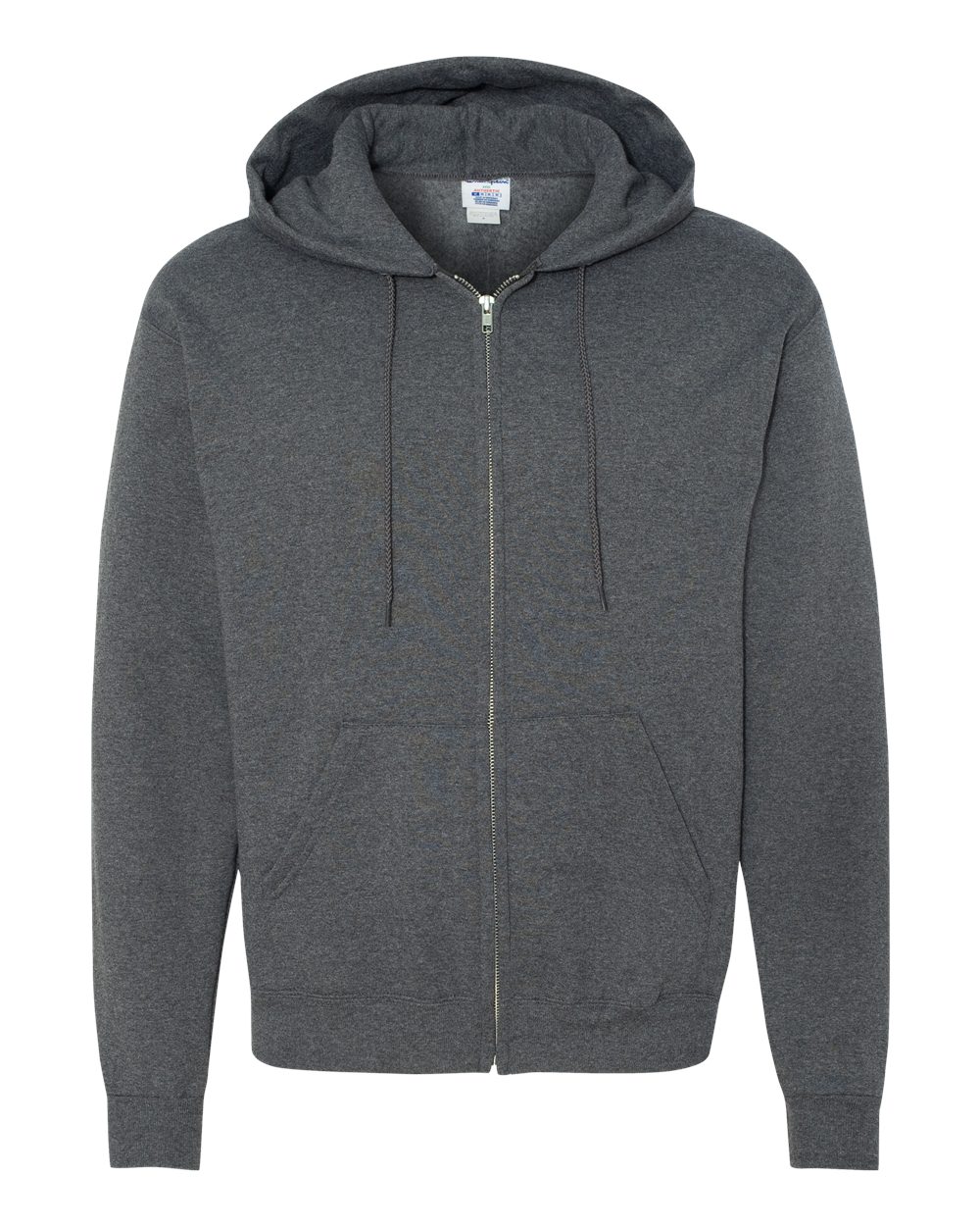 Champion Unisex Powerblend® Full-Zip Hooded Sweatshirt. S800 - Charcoal Heather