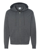 Champion Unisex Powerblend® Full-Zip Hooded Sweatshirt. S800 - Charcoal Heather