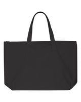 Liberty Bags Tote with Top Zippered Closure. 8863 - Black