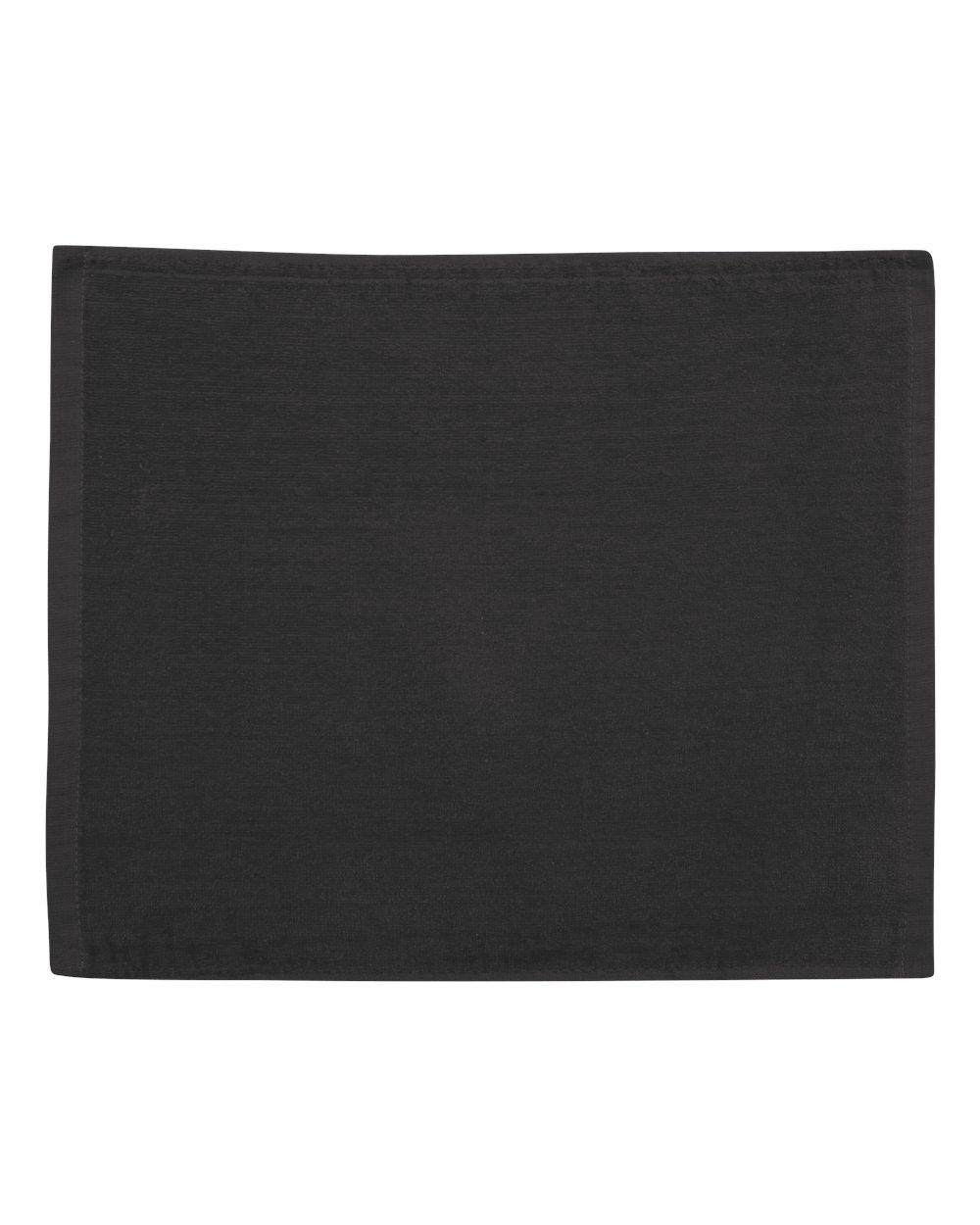 Carmel Towel Company Velour Hemmed Towel. C1518 - Black