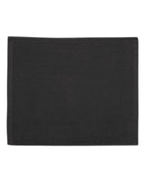 Carmel Towel Company Velour Hemmed Towel. C1518 - Black