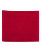 Carmel Towel Company Velour Hemmed Towel. C1518 - Red